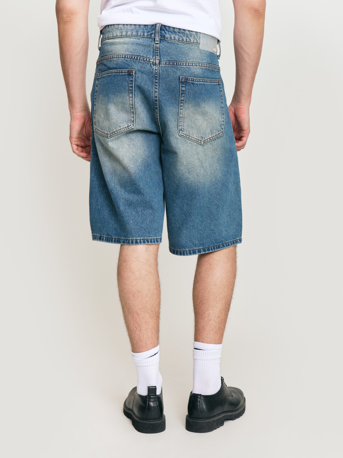 Удлинённые джинсовые шорты Baggy