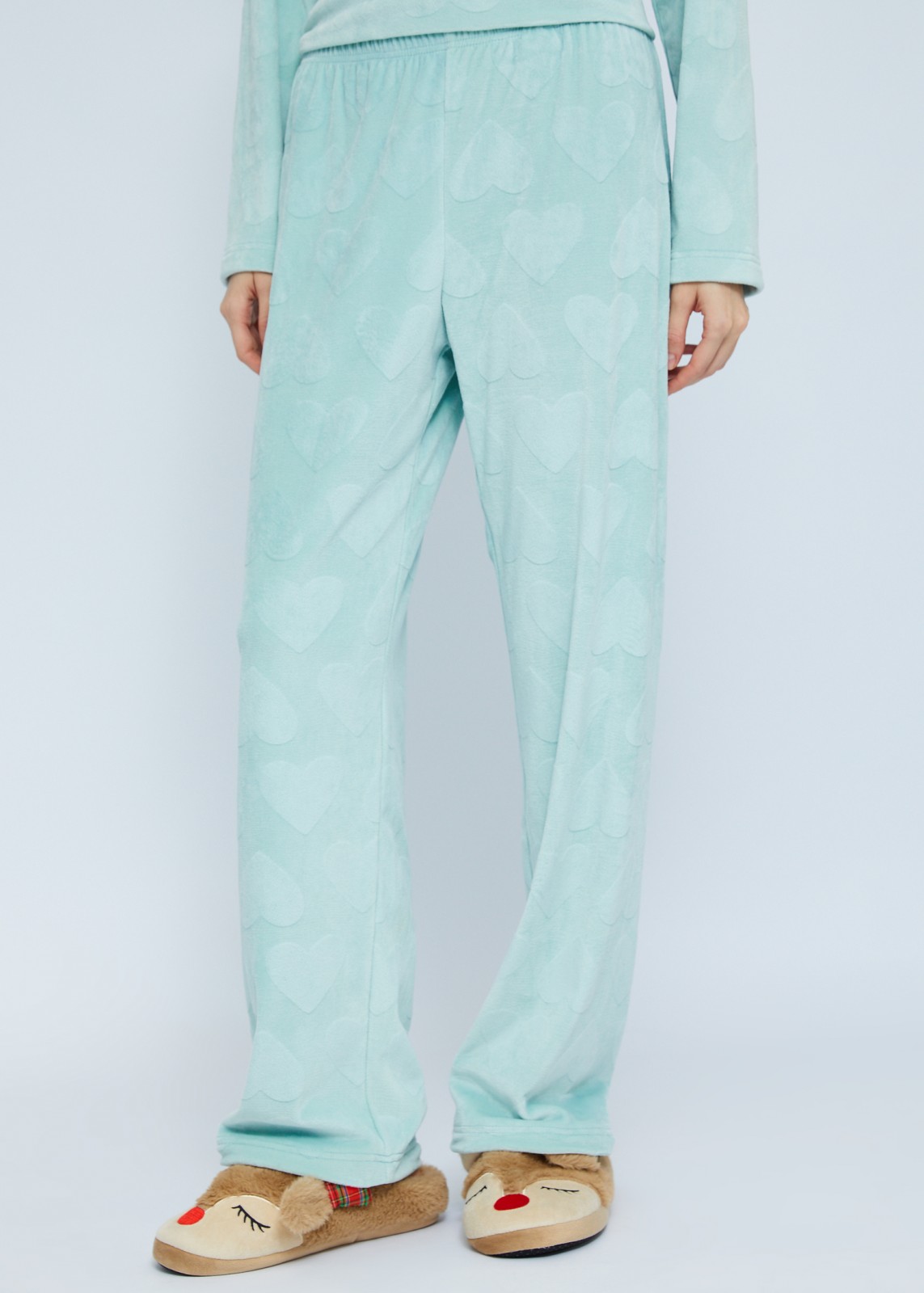 Домашний пижамный комплект (свитшот и штаны)