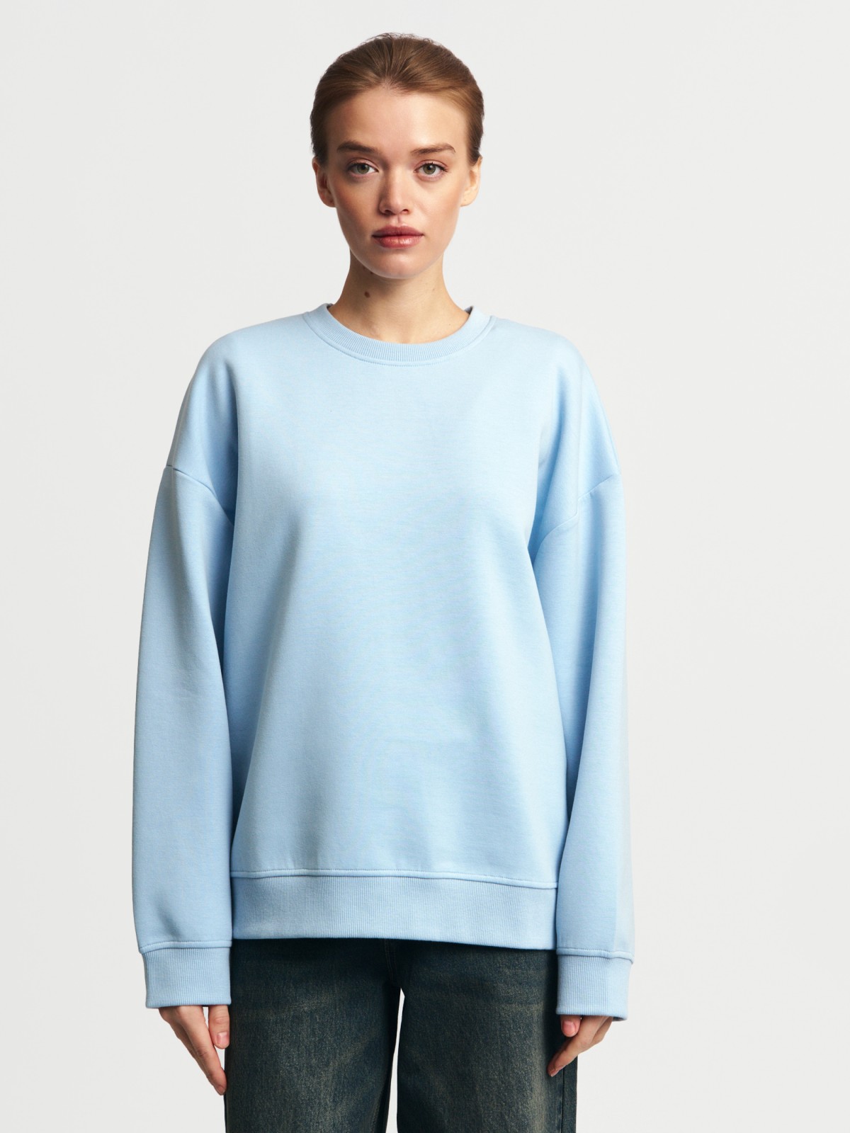 Свитшот однотонный без принта