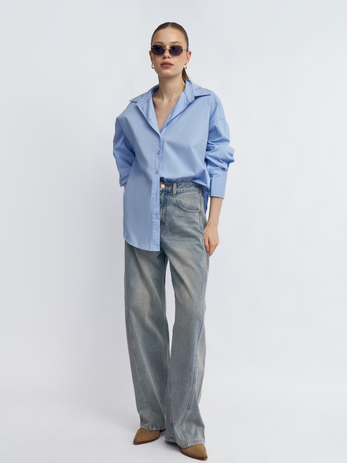 Джинсы силуэта Balloon с посадкой Loose