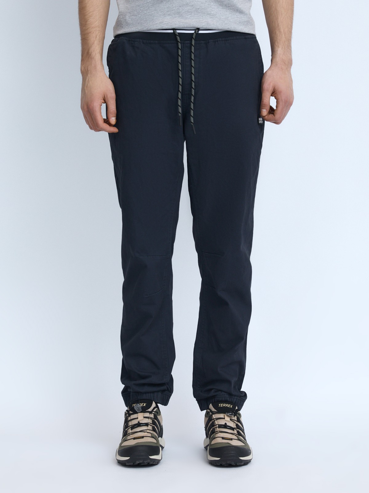 Брюки-джоггеры из хлопка на резинке