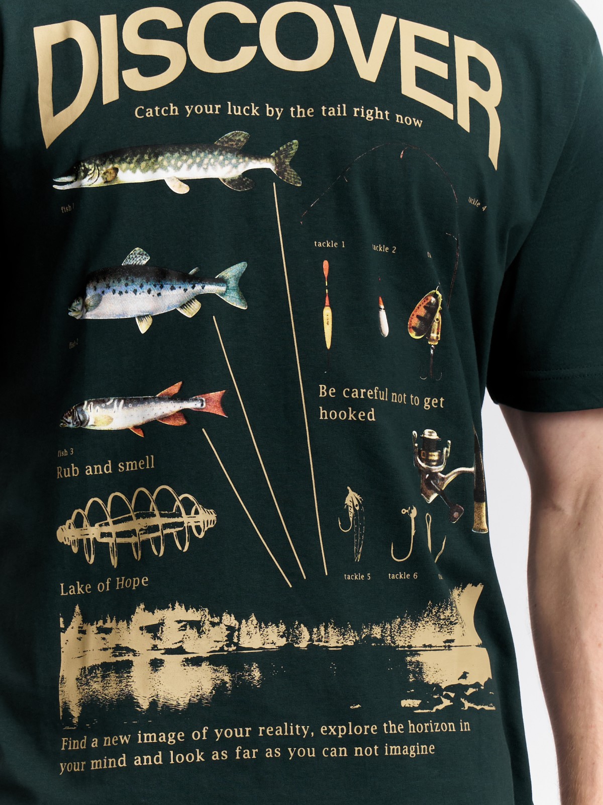 Футболка из хлопка с принтом