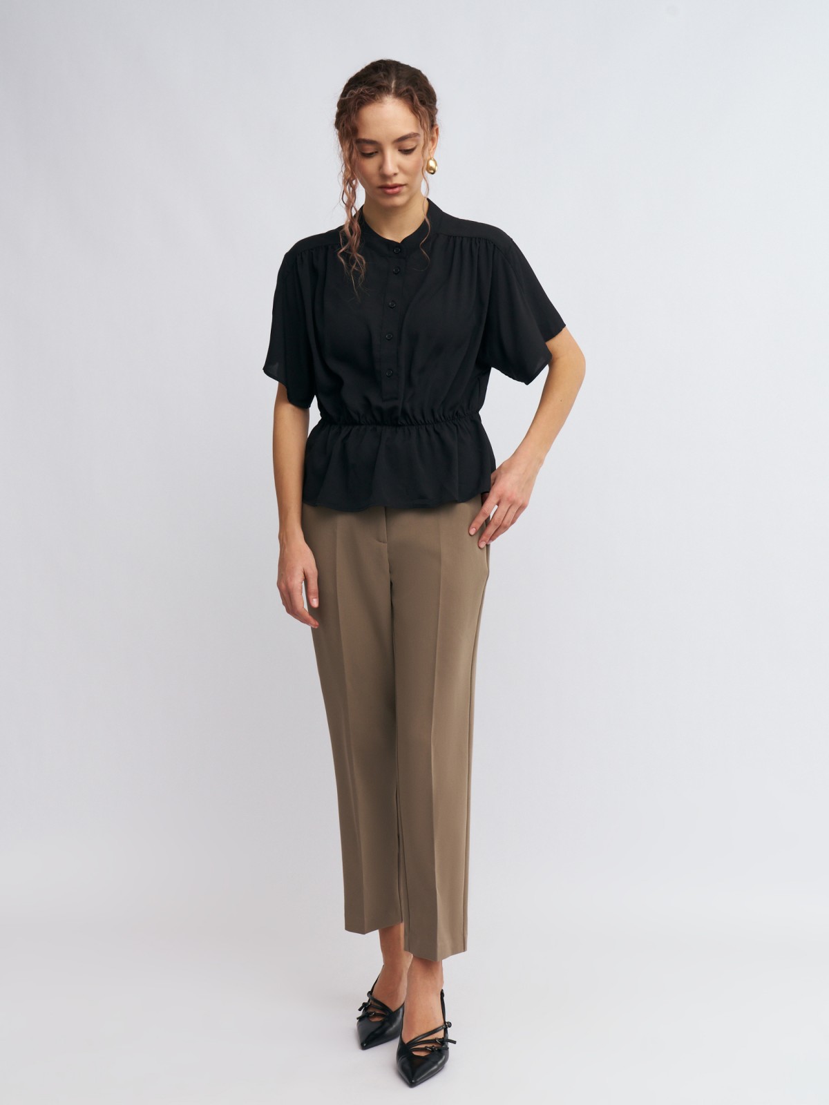 Брюки зауженного силуэта Slim со стрелками