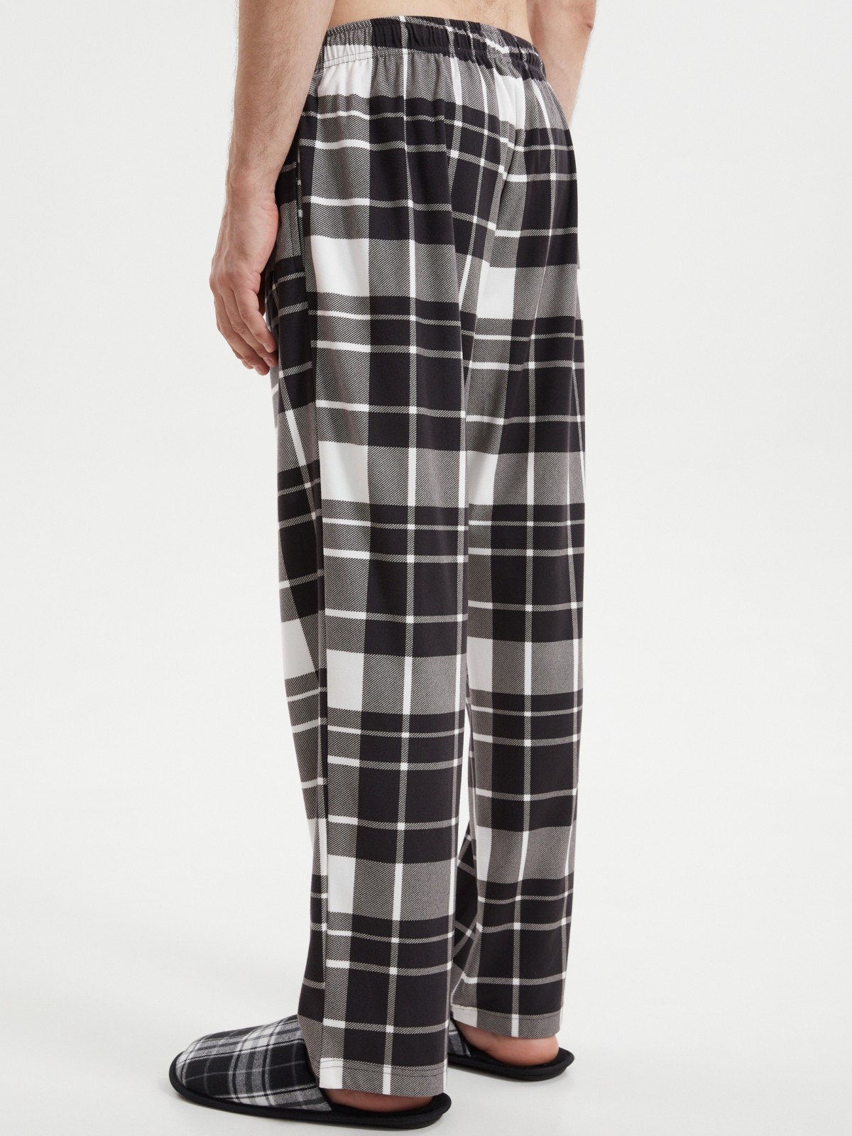 Брюки из флиса в клетку