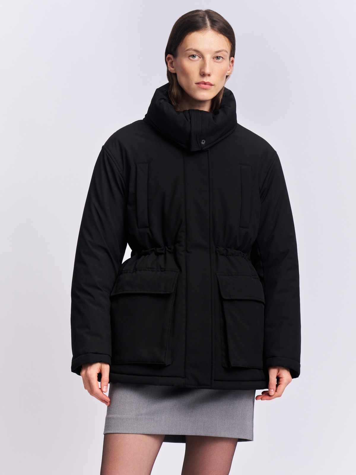 Куртка-парка на синтепоне с воротником