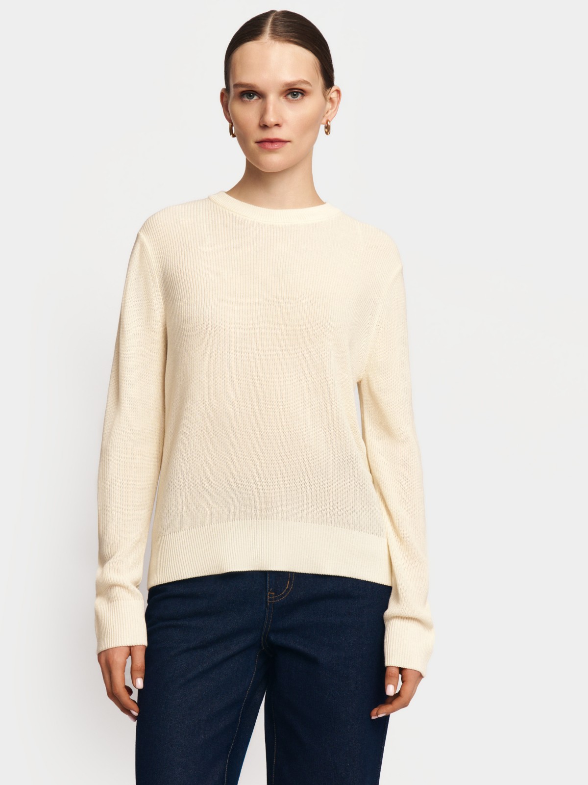 Вязаный джемпер с длинным рукавом