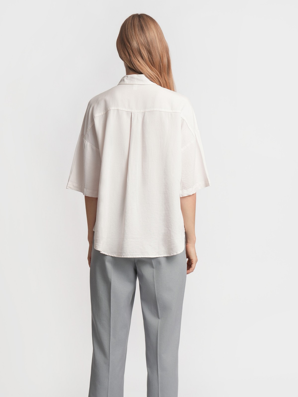 Рубашка оверсайз с коротким рукавом