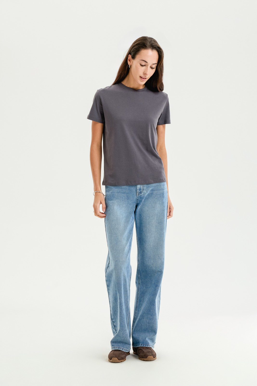 Футболка из хлопка однотонная