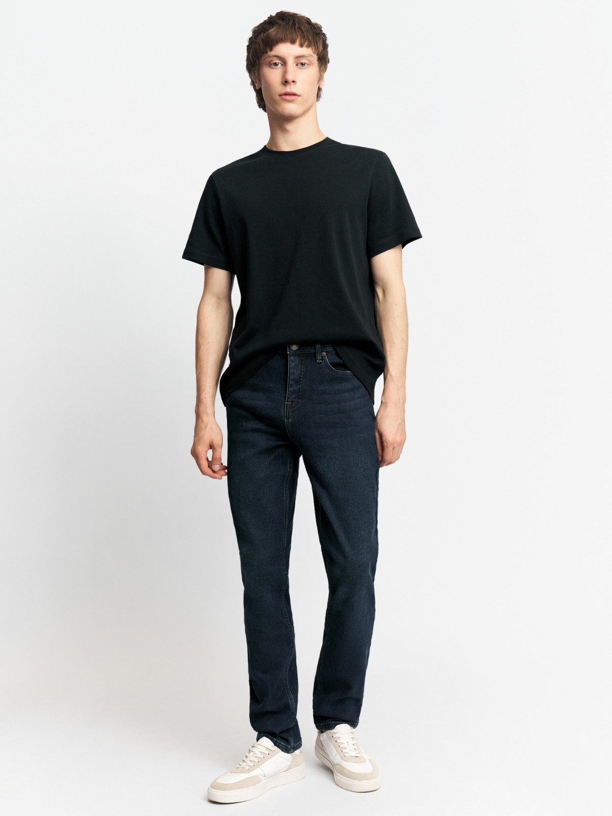 Утеплённые джинсы Slim с флисом