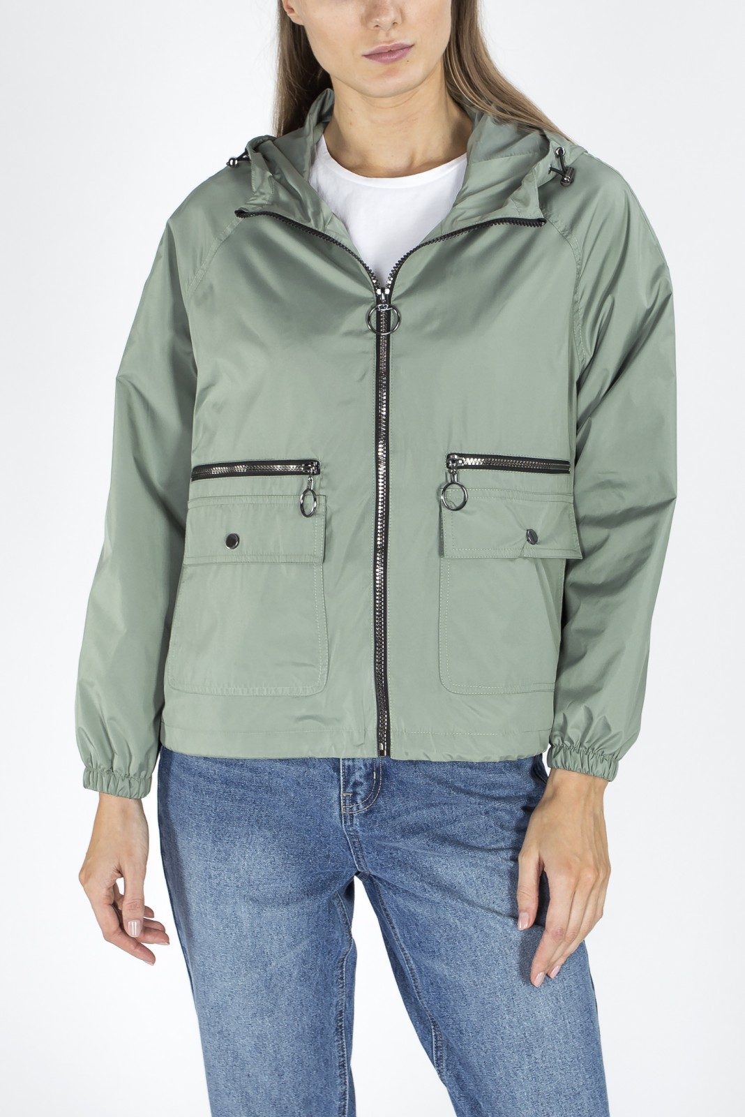 Куртка-ветровка zolla 020215612094, цвет мятный, размер XS - фото 1