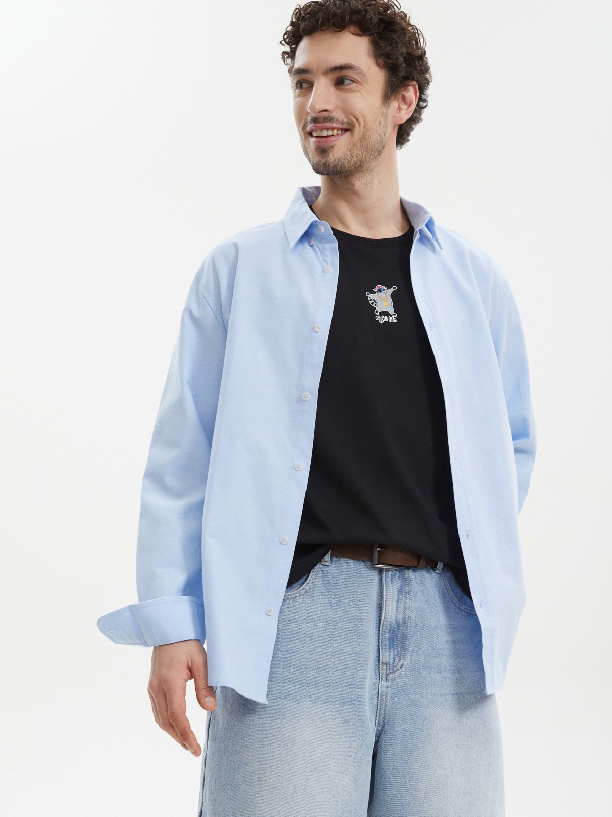 Футболка из хлопка с принтом