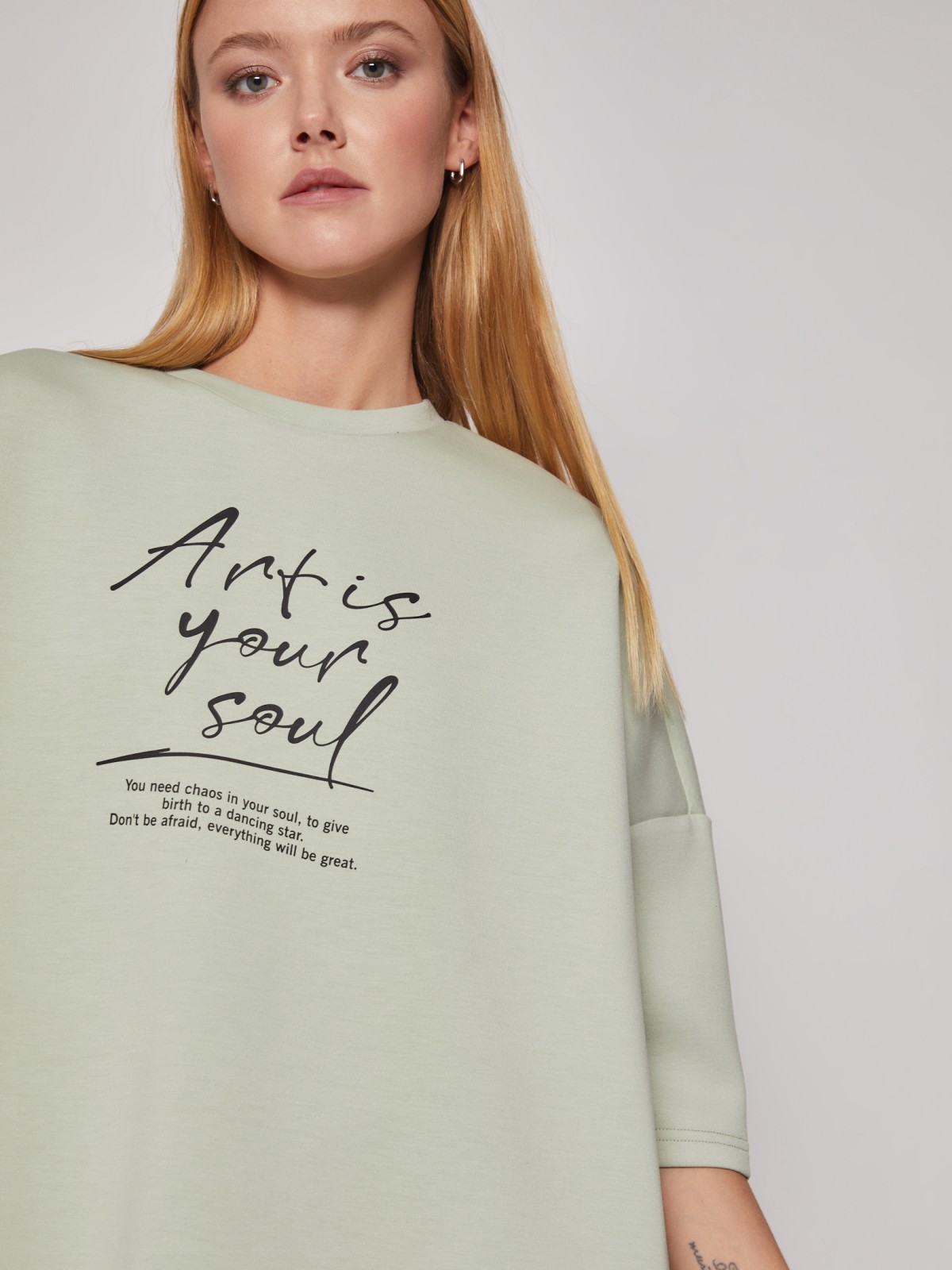 Футболка oversize с принтом