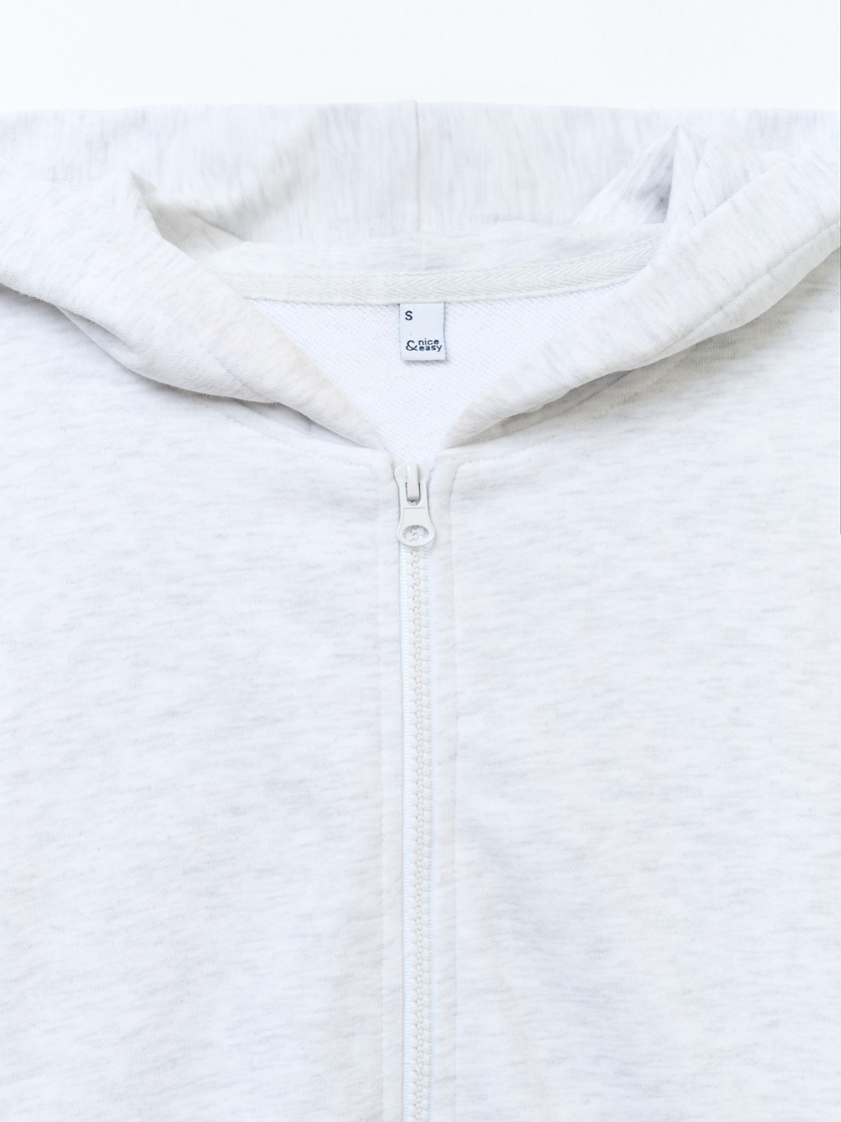 Укороченная толстовка оверсайз на молнии