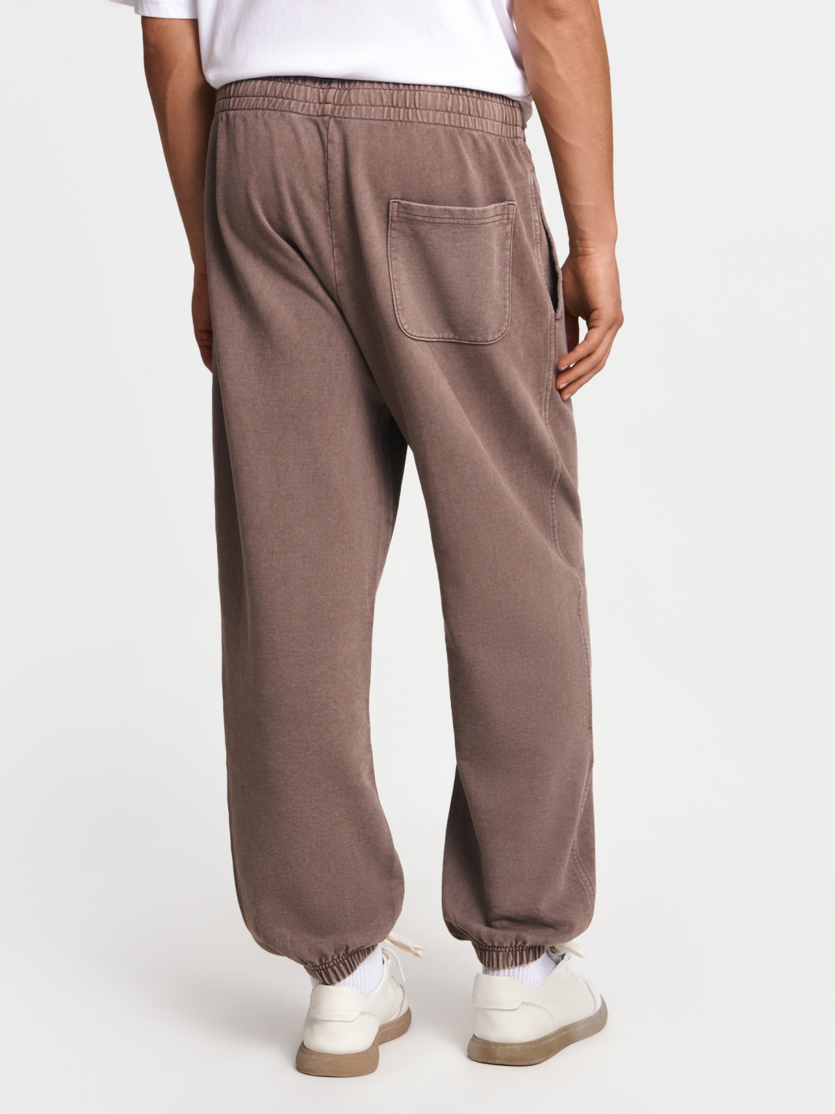 Трикотажные брюки-джоггеры из хлопка