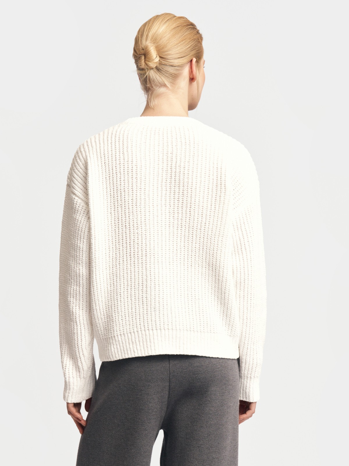 Вязаный джемпер из синели