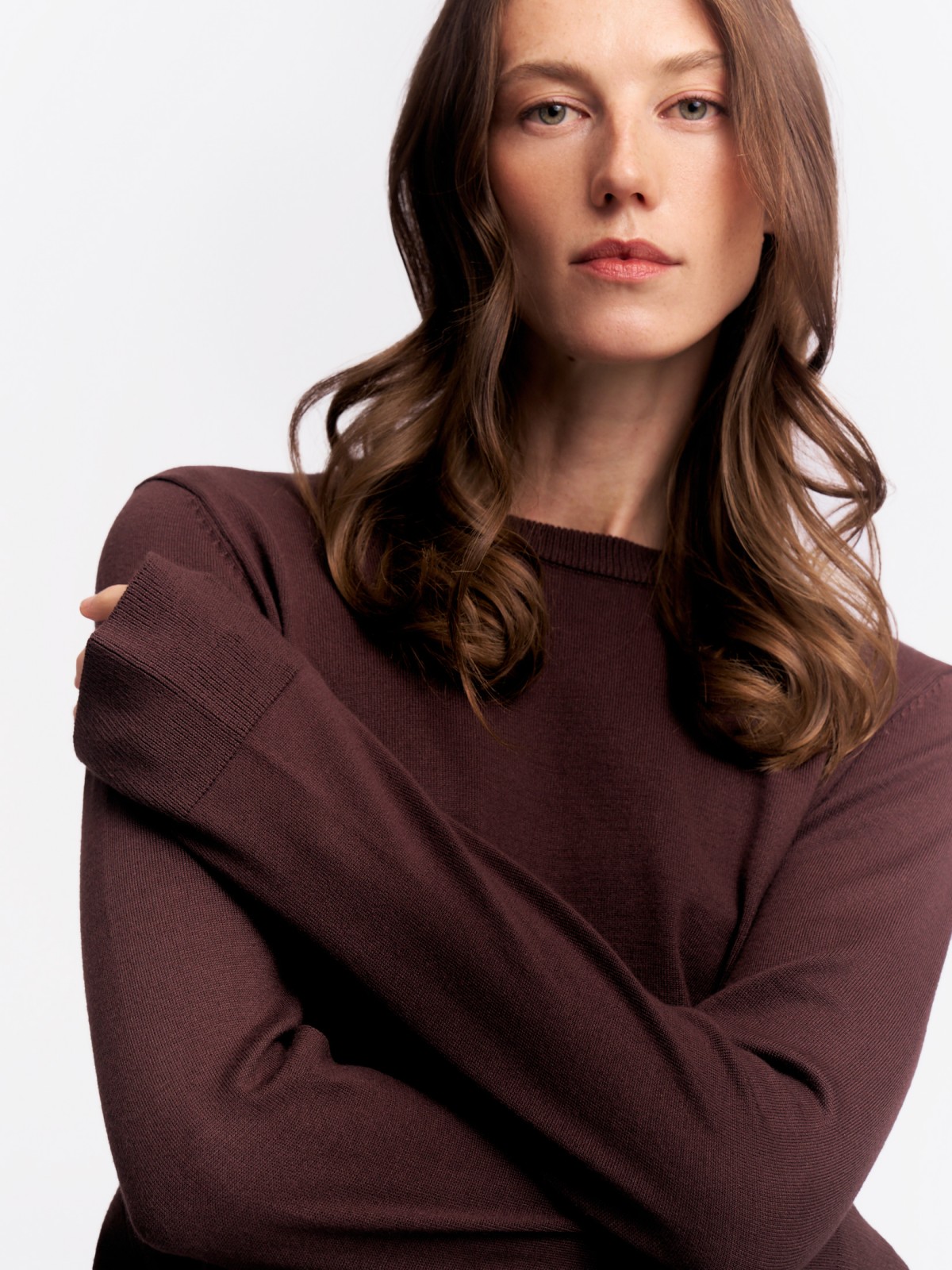 Джемпер из вязаного трикотажа