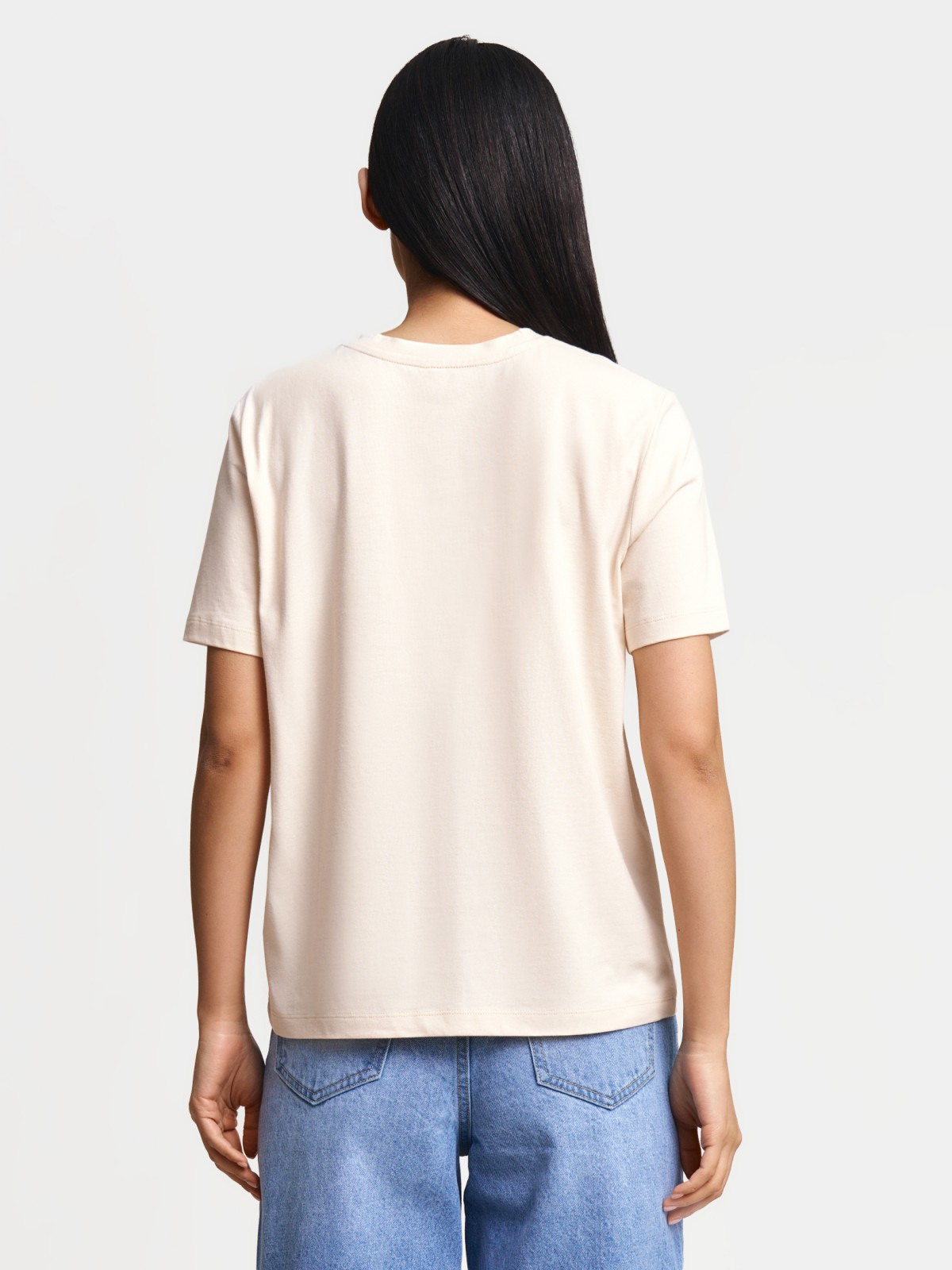 Футболка из хлопка однотонная