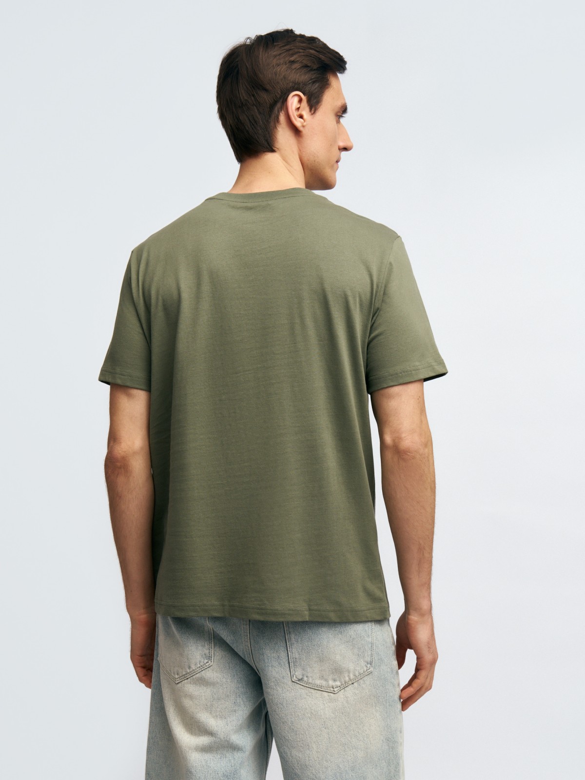 Футболка из хлопка с принтом