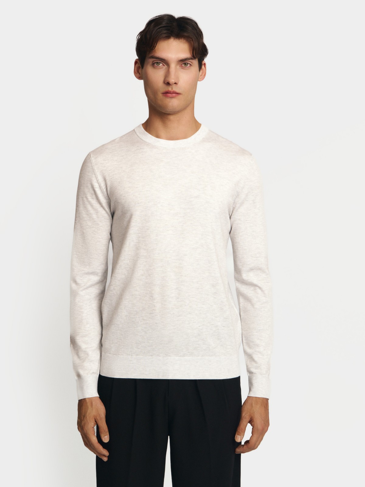 Тонкий трикотажный джемпер