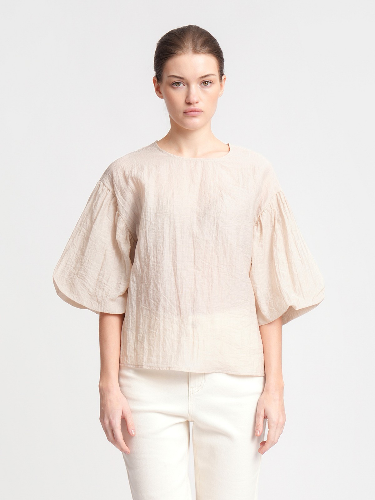 Блузка с короткими рукавами