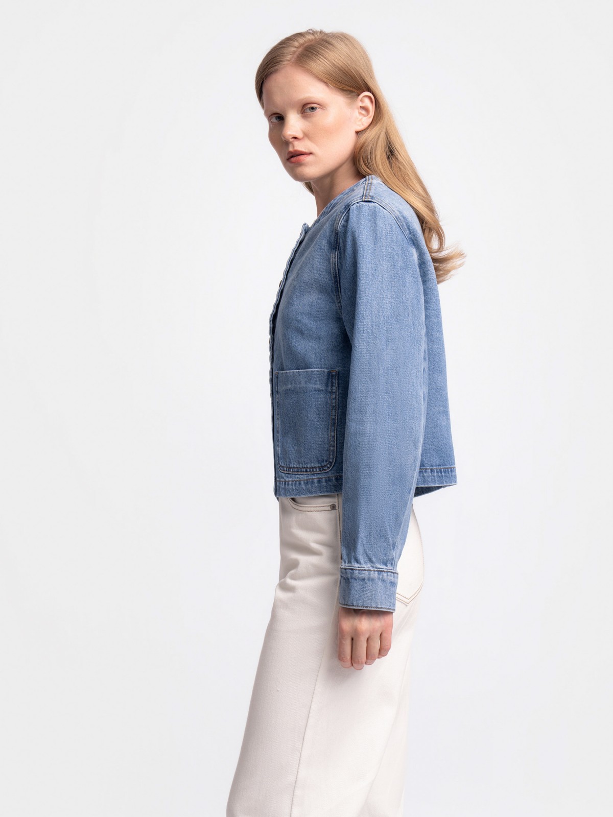 Джинсовая куртка из хлопка