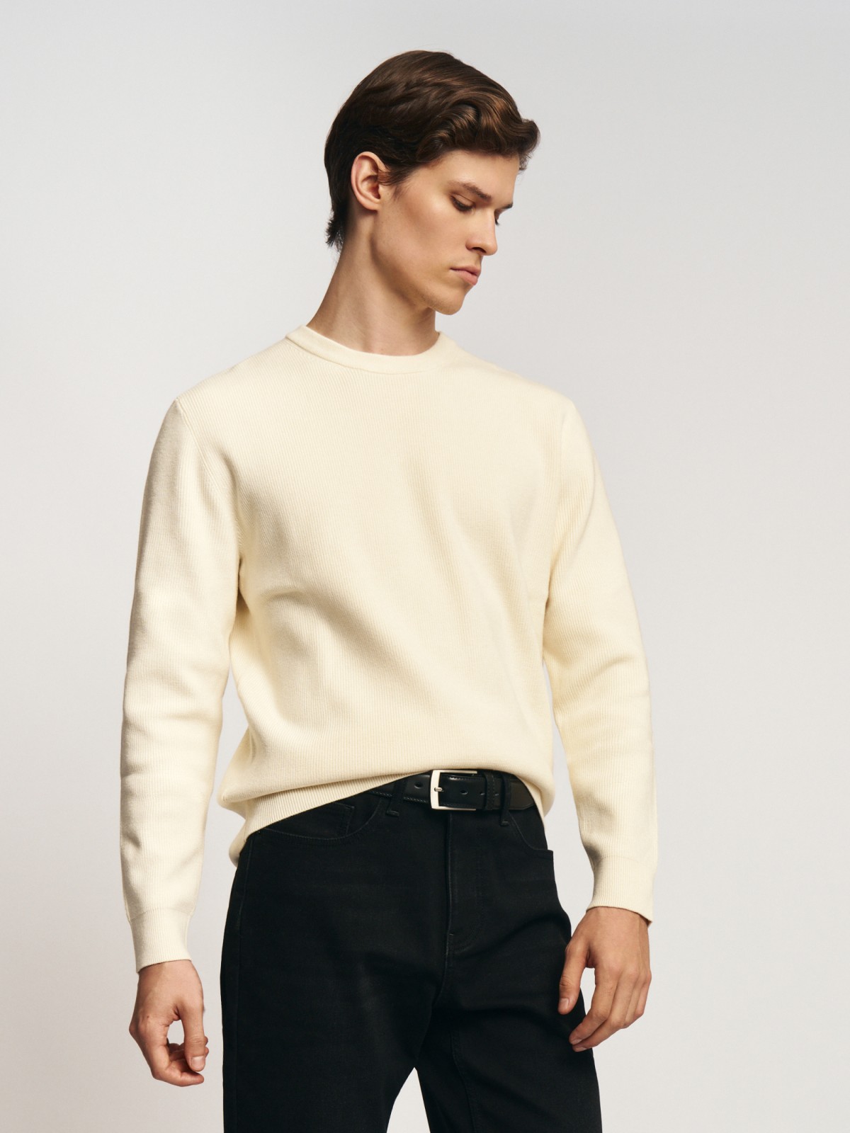 Трикотажный джемпер с длинным рукавом