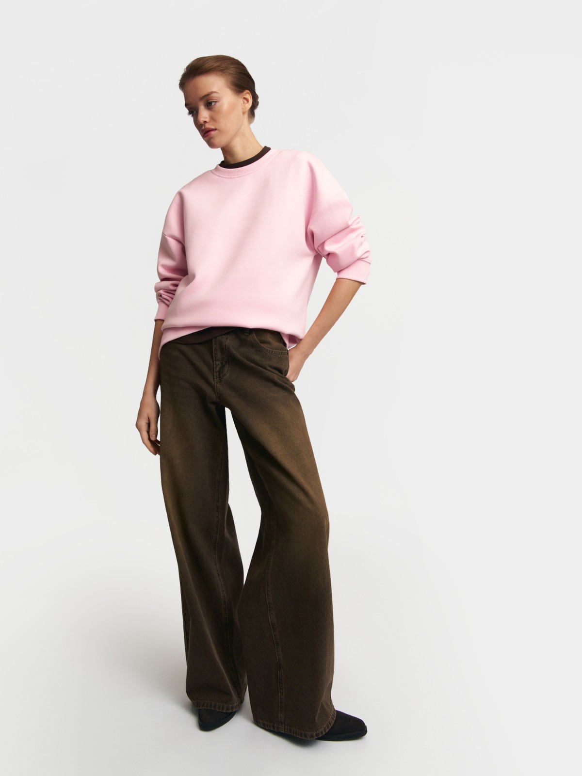 Свитшот однотонный без принта