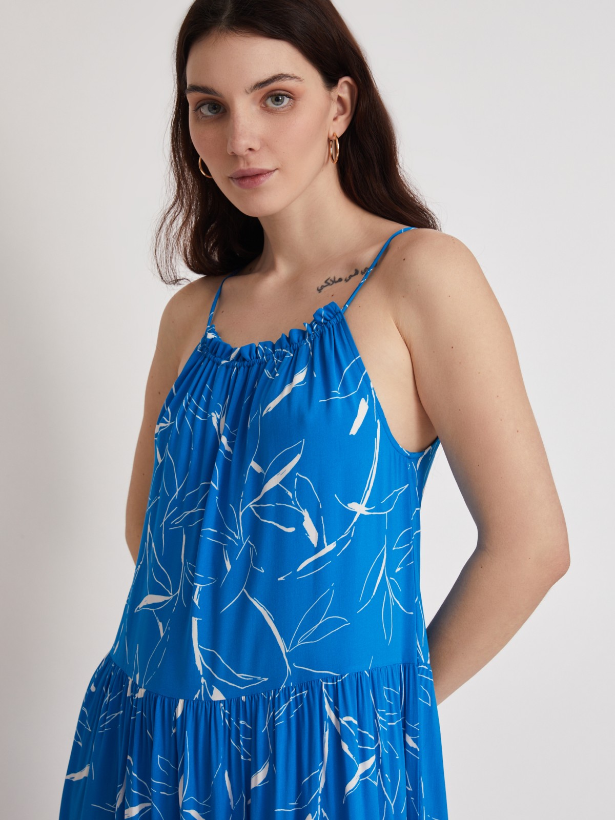 Платье zolla 22324827Y151, цвет голубой, размер XS - фото 3