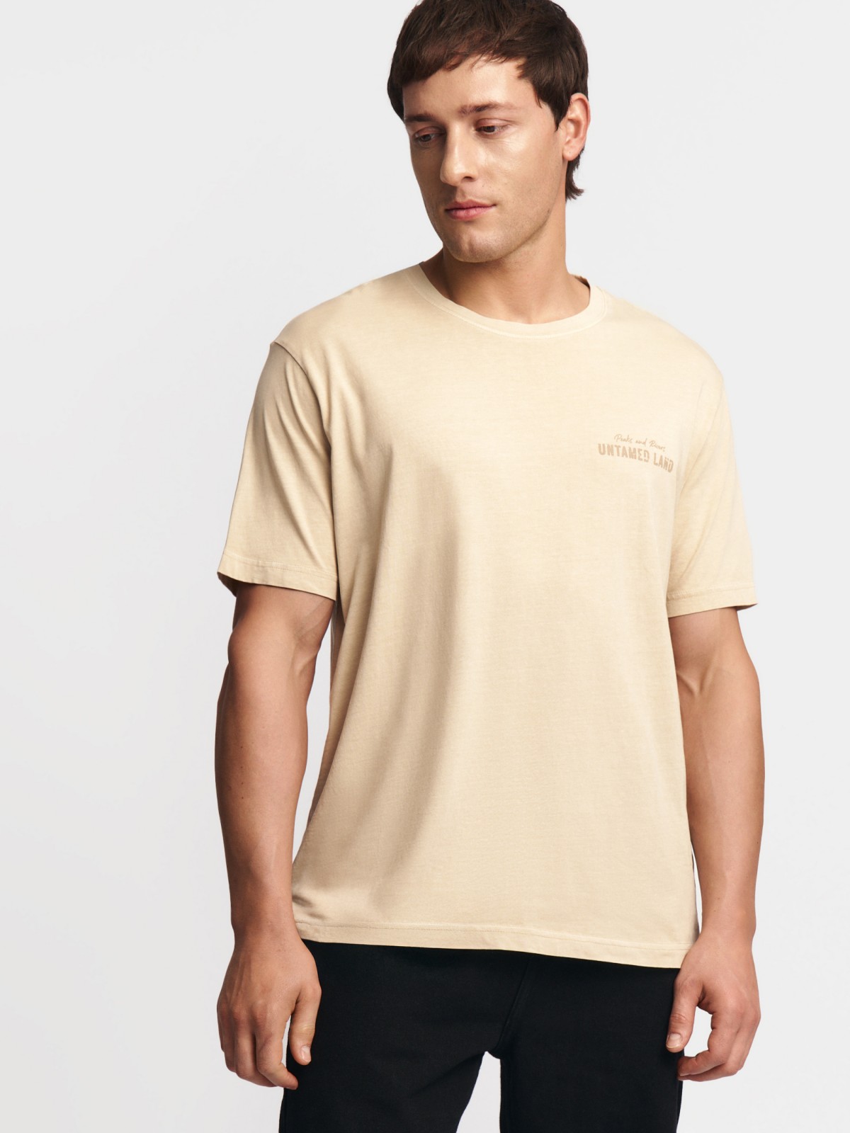 Футболка из хлопка с надписью