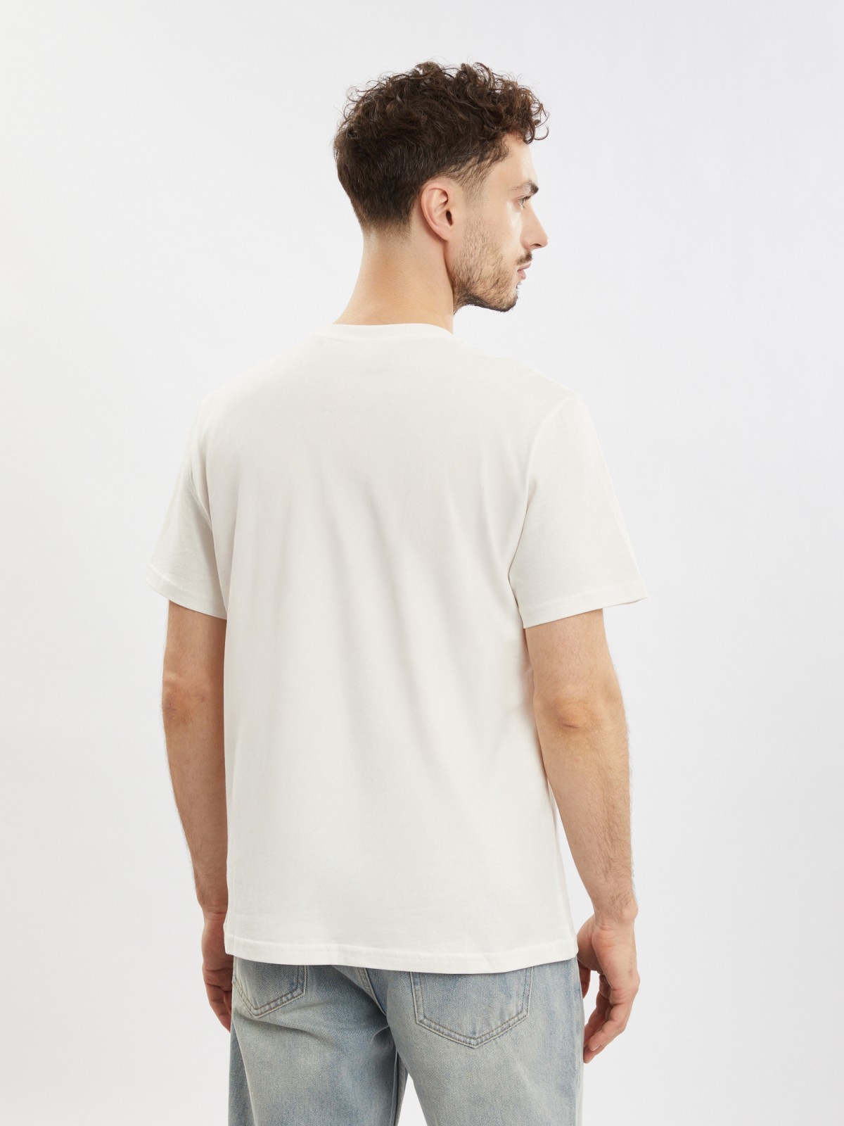 Футболка из хлопка с принтом