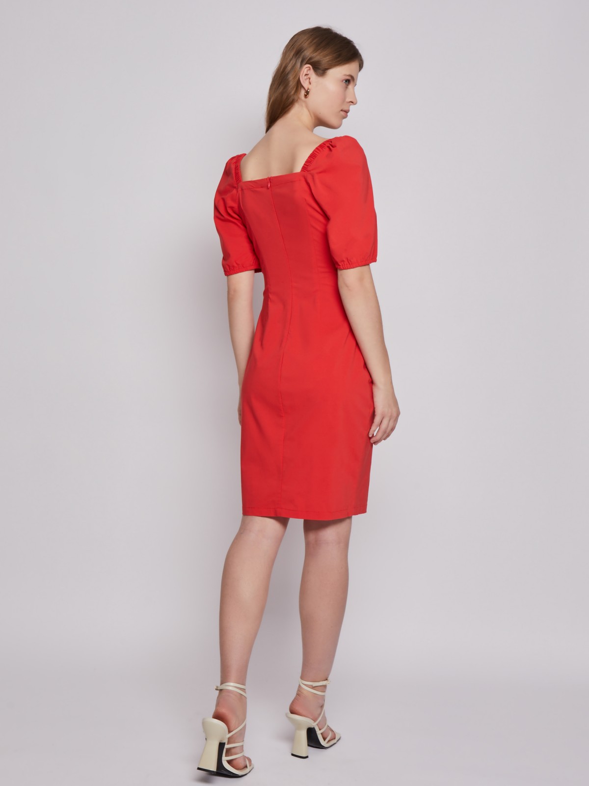 Платье zolla 22324824Y021, цвет красный, размер XXS - фото 6