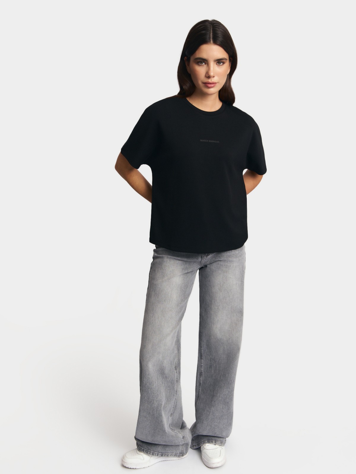 Футболка с принтом-надписью