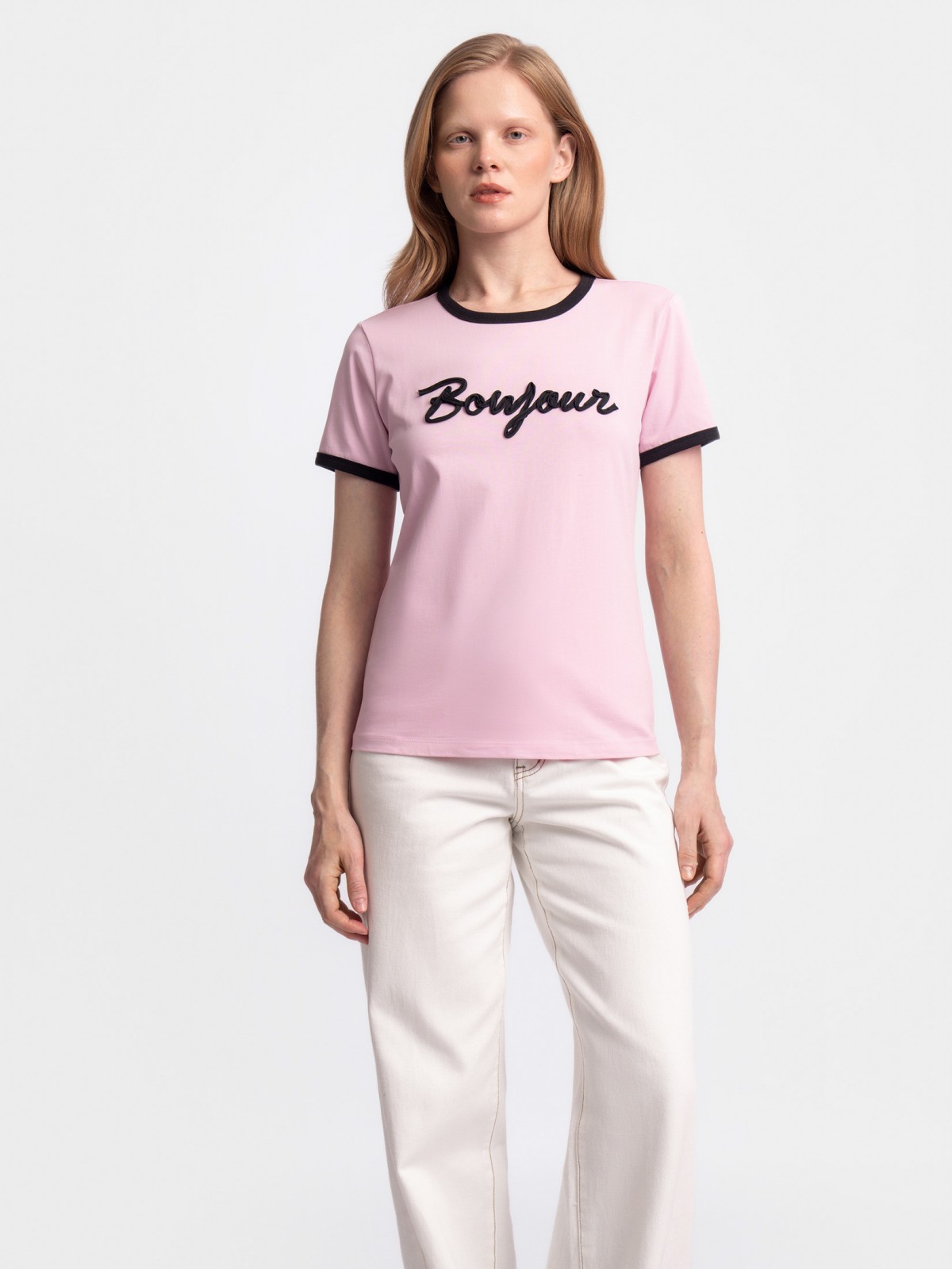 Футболка из хлопка с надписью