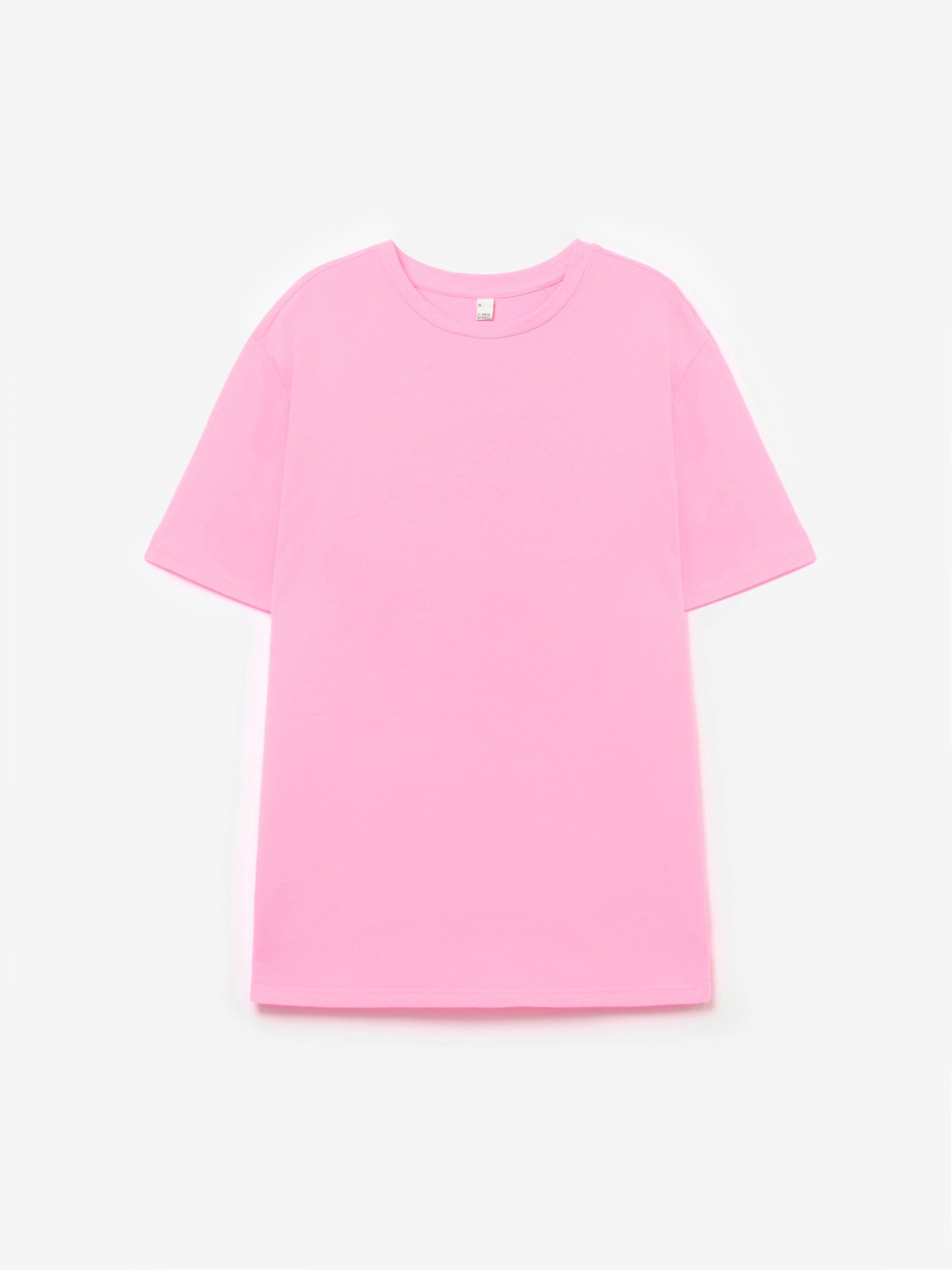 Однотонная футболка из хлопка