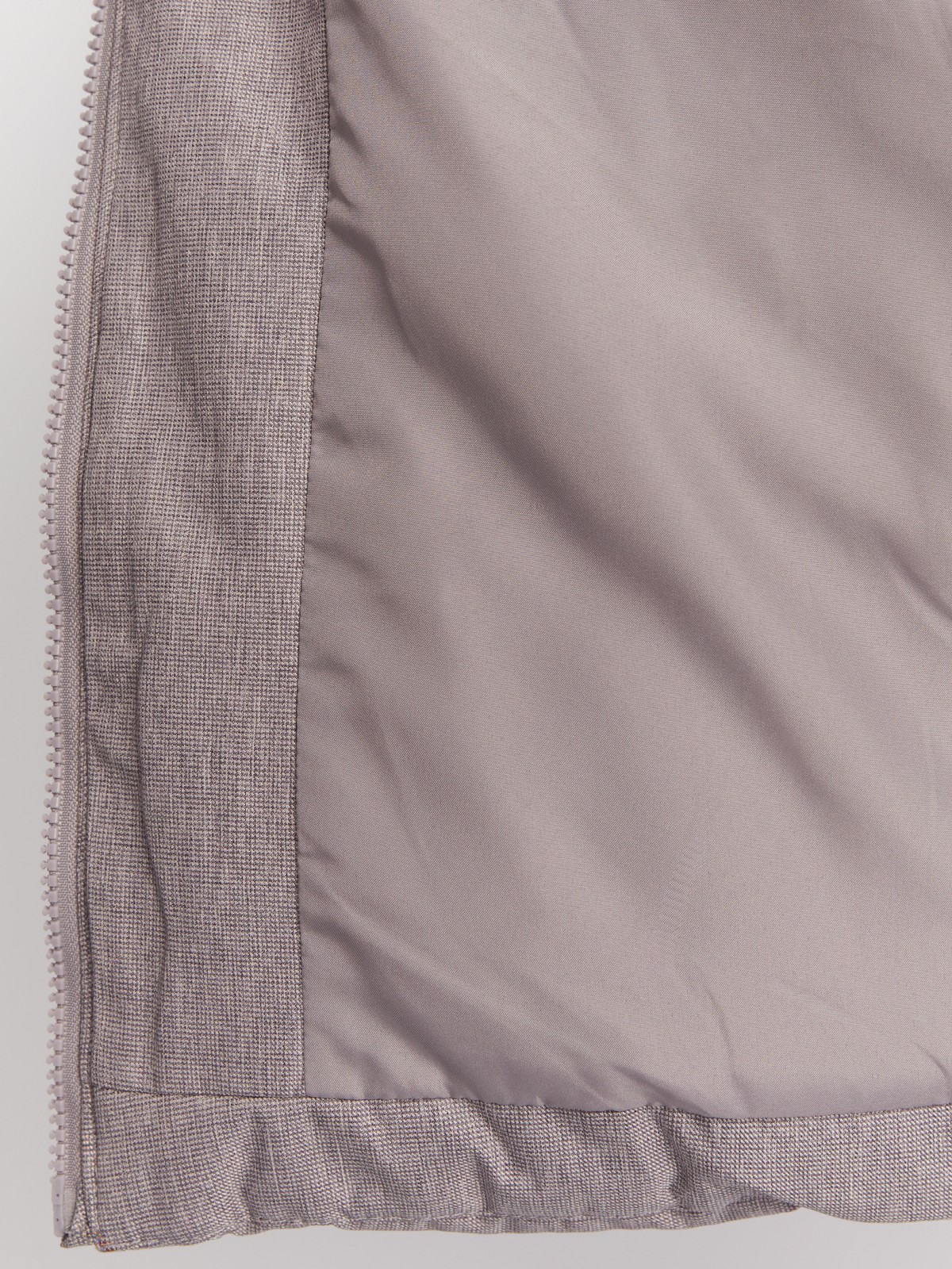 Тёплая куртка-пальто оверсайз силуэта с капюшоном zolla 02342520L124, цвет серый, размер XS - фото 5