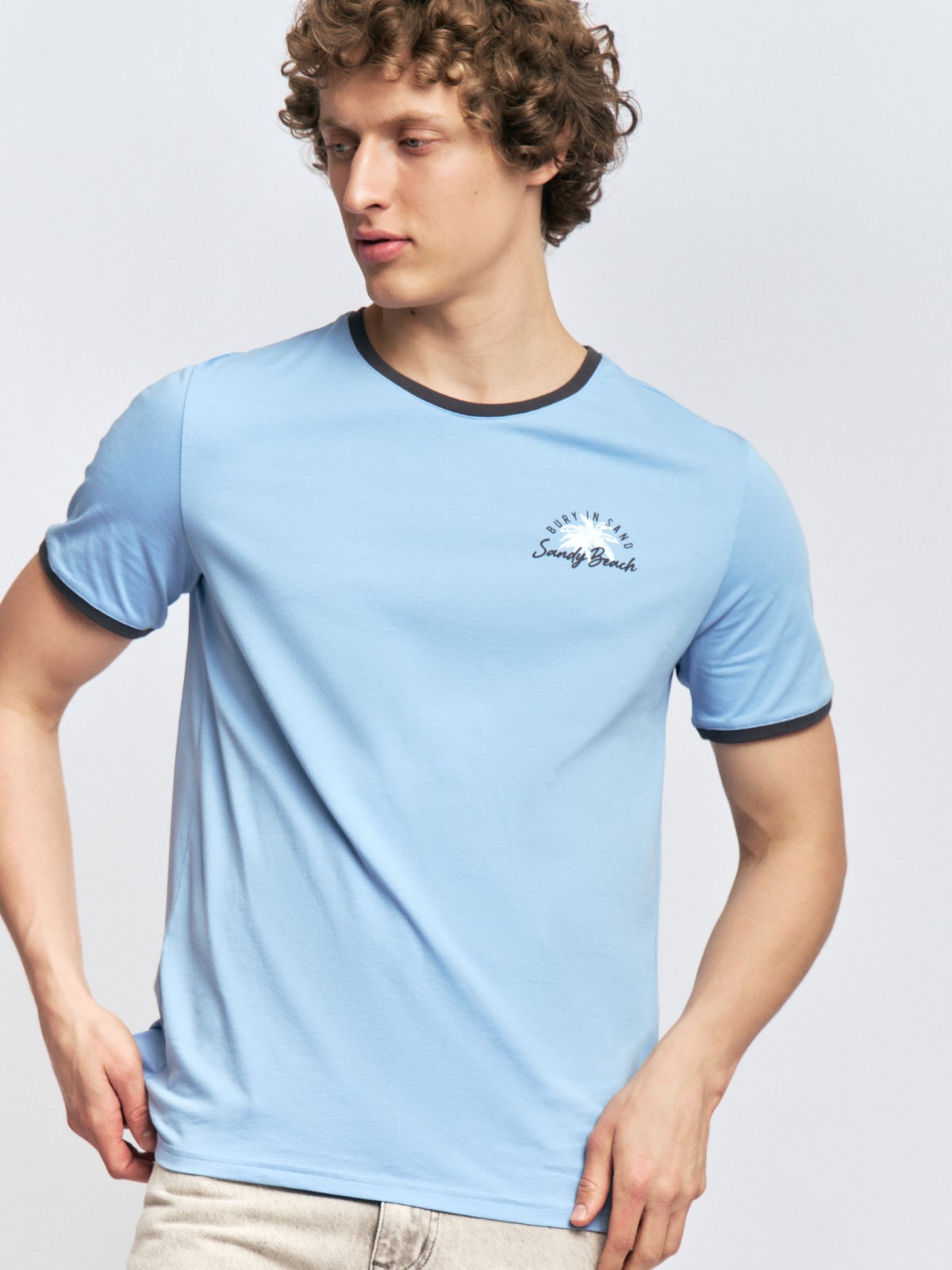 Футболка из хлопка с коротким рукавом