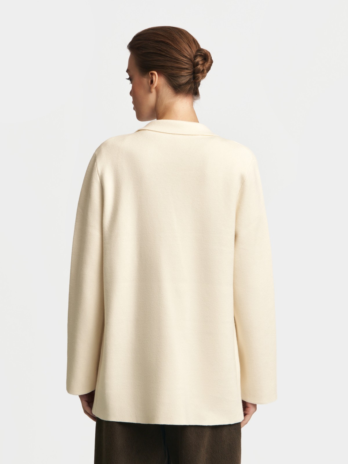 Трикотажный кардиган-жакет