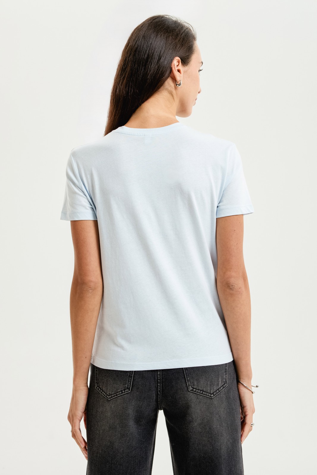 Футболка из хлопка однотонная