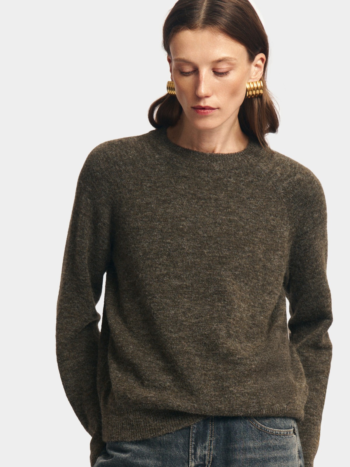 Вязаный джемпер с шерстью