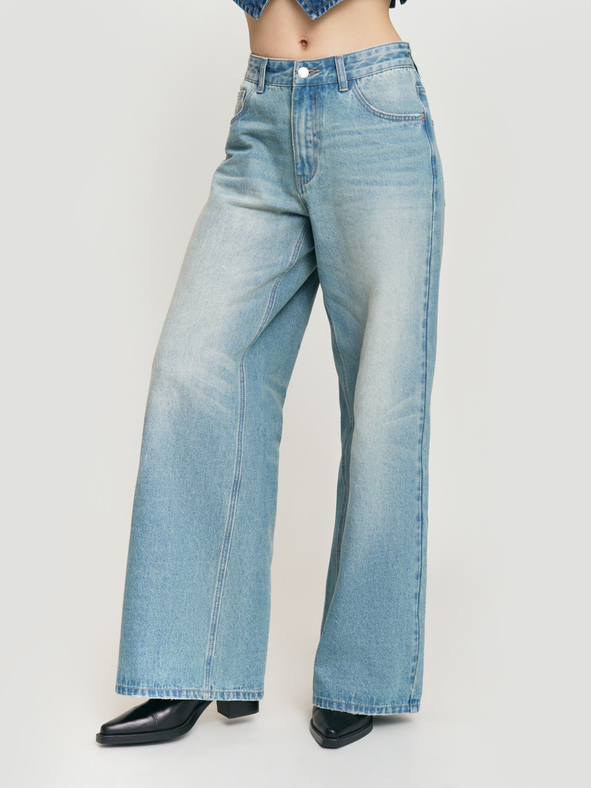 Джинсы силуэта Wide с посадкой Loose