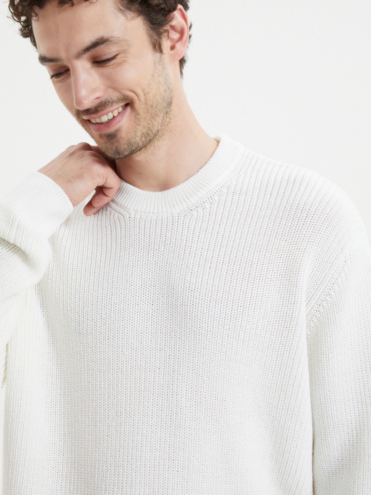 Вязаный джемпер с длинным рукавом