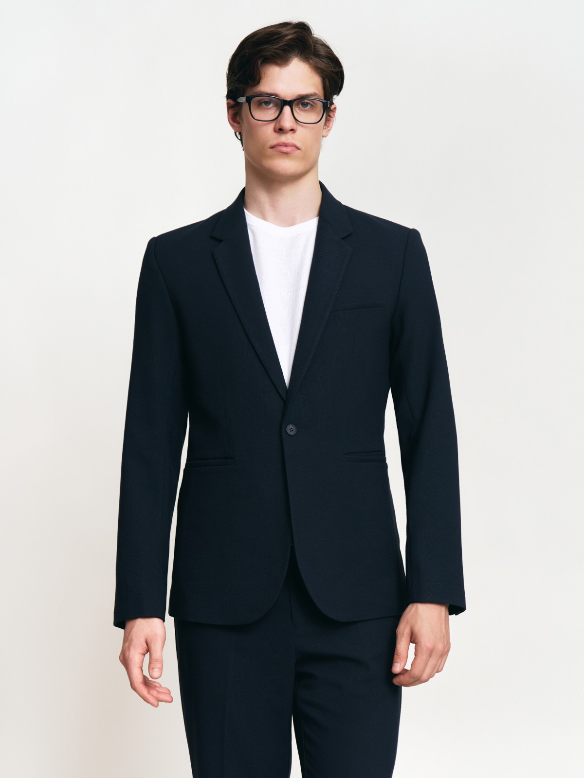 Пиджак однобортный на пуговице