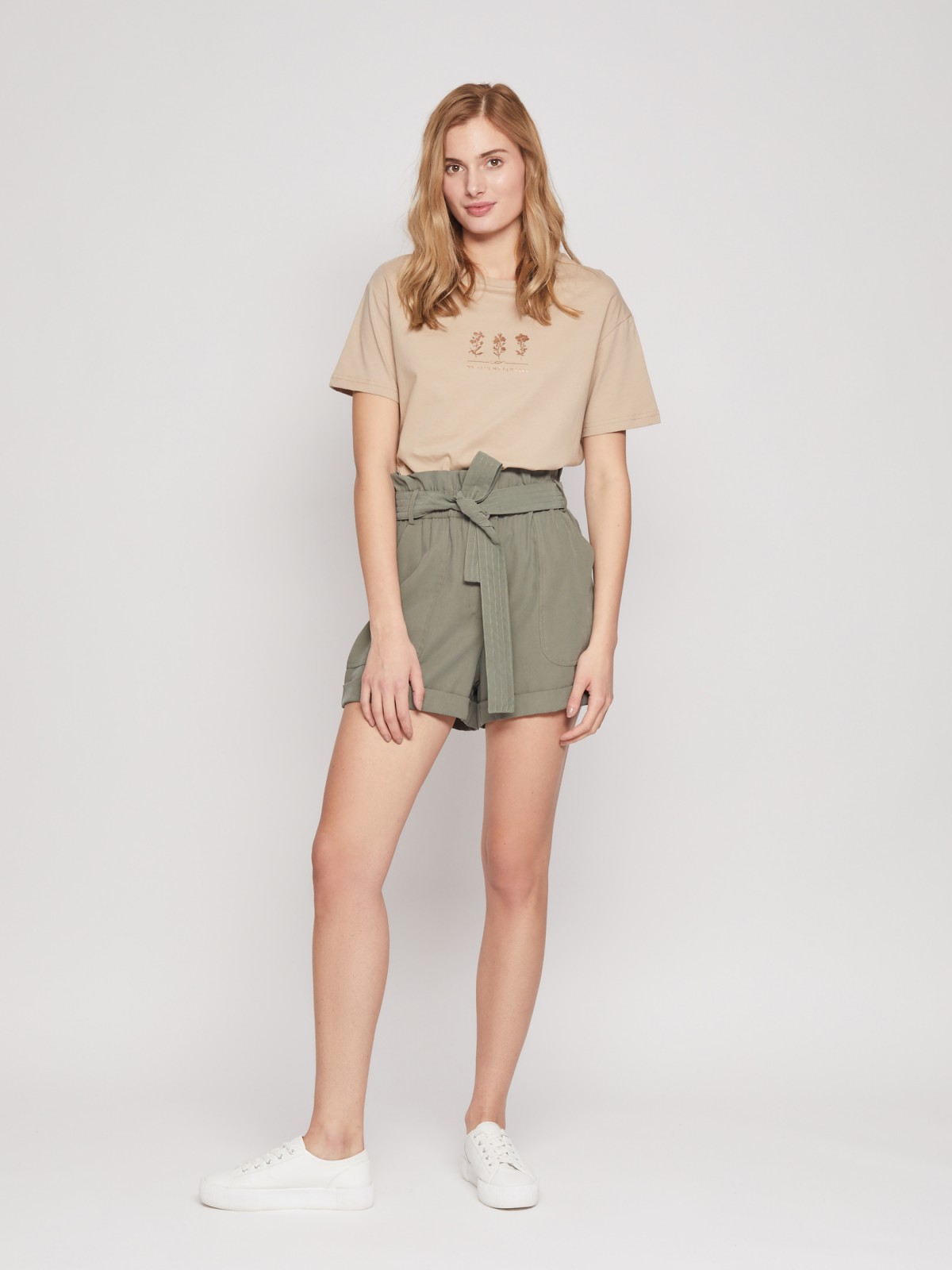 Шорты с поясом