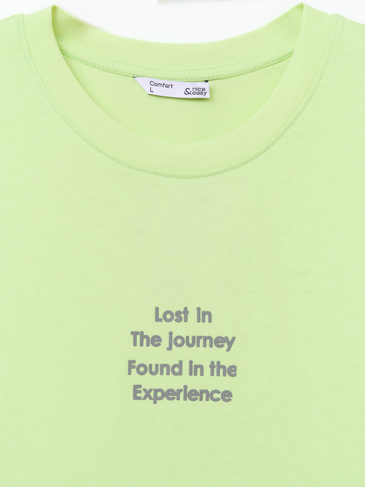 Футболка из хлопка с принтом-надписью