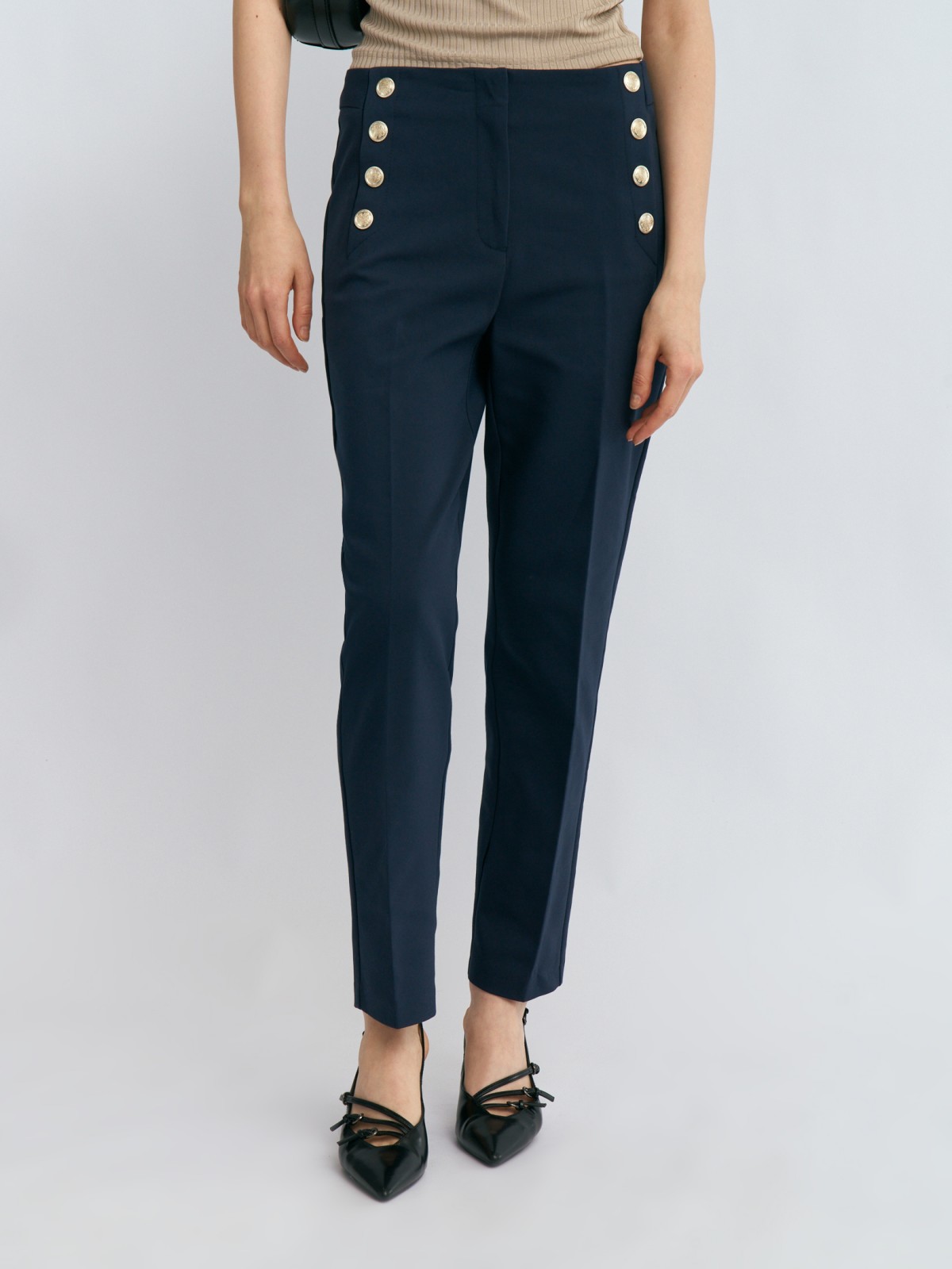 Брюки фасона Slim со стрелками 