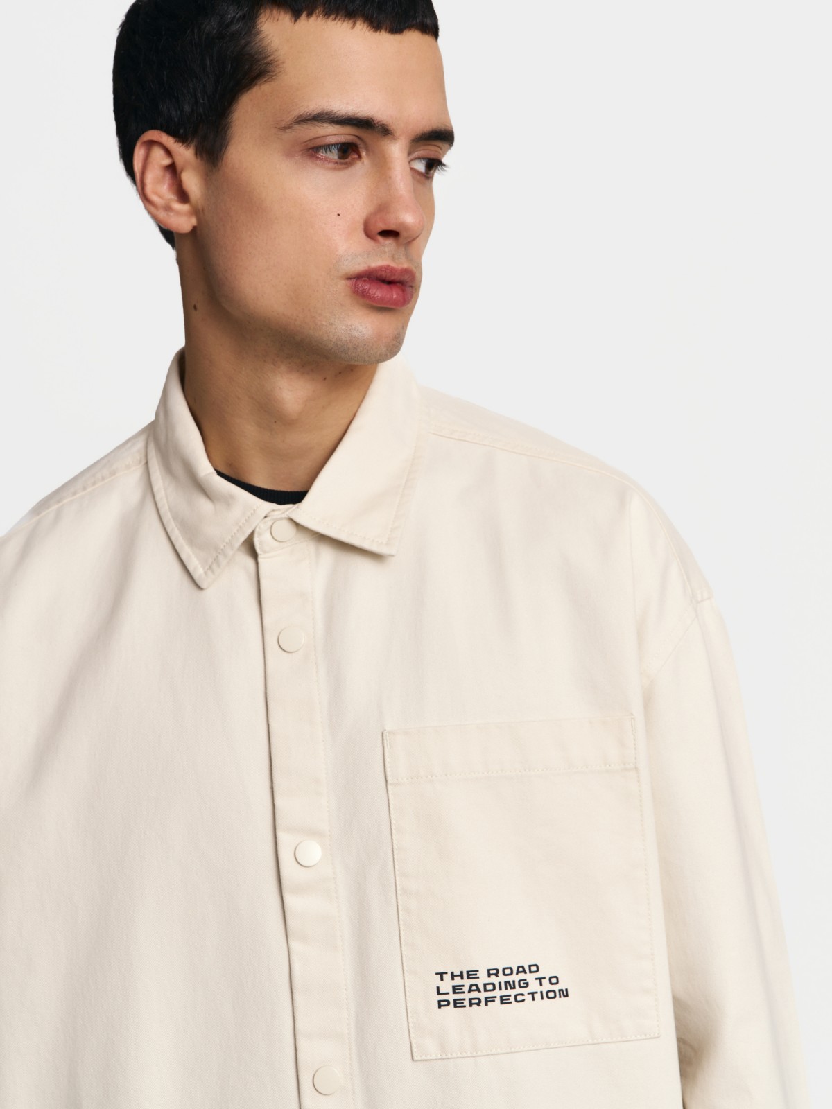 Куртка-рубашка из хлопка с принтом