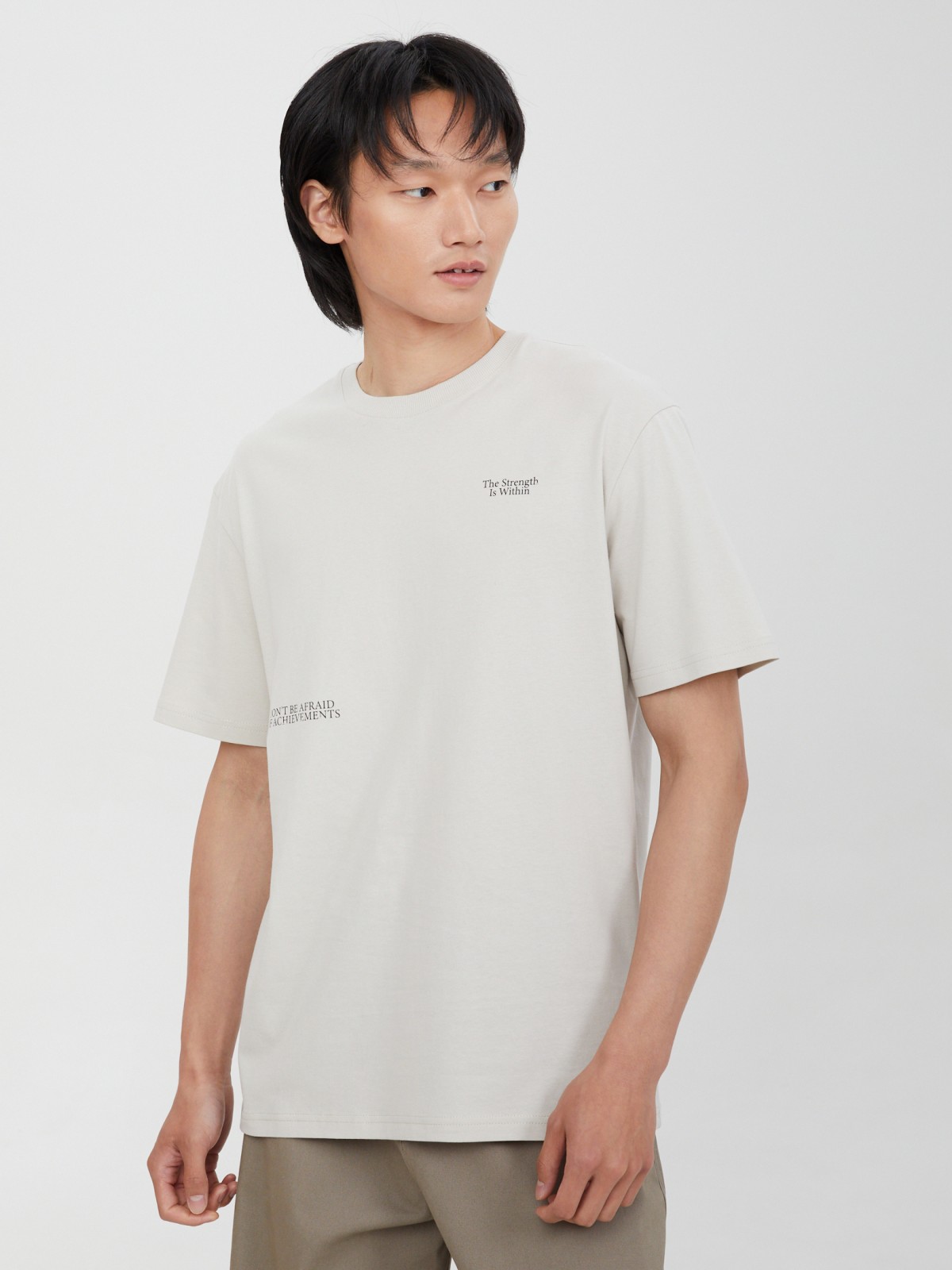 Футболка из хлопка с надписями