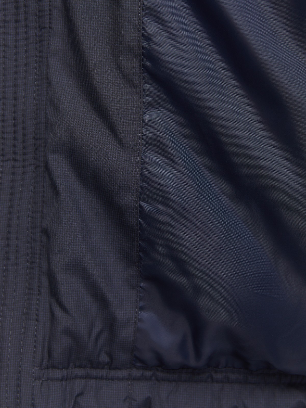 Утеплённая куртка на молнии с воротником-стойкой zolla 014135139034, цвет синий, размер L - фото 5