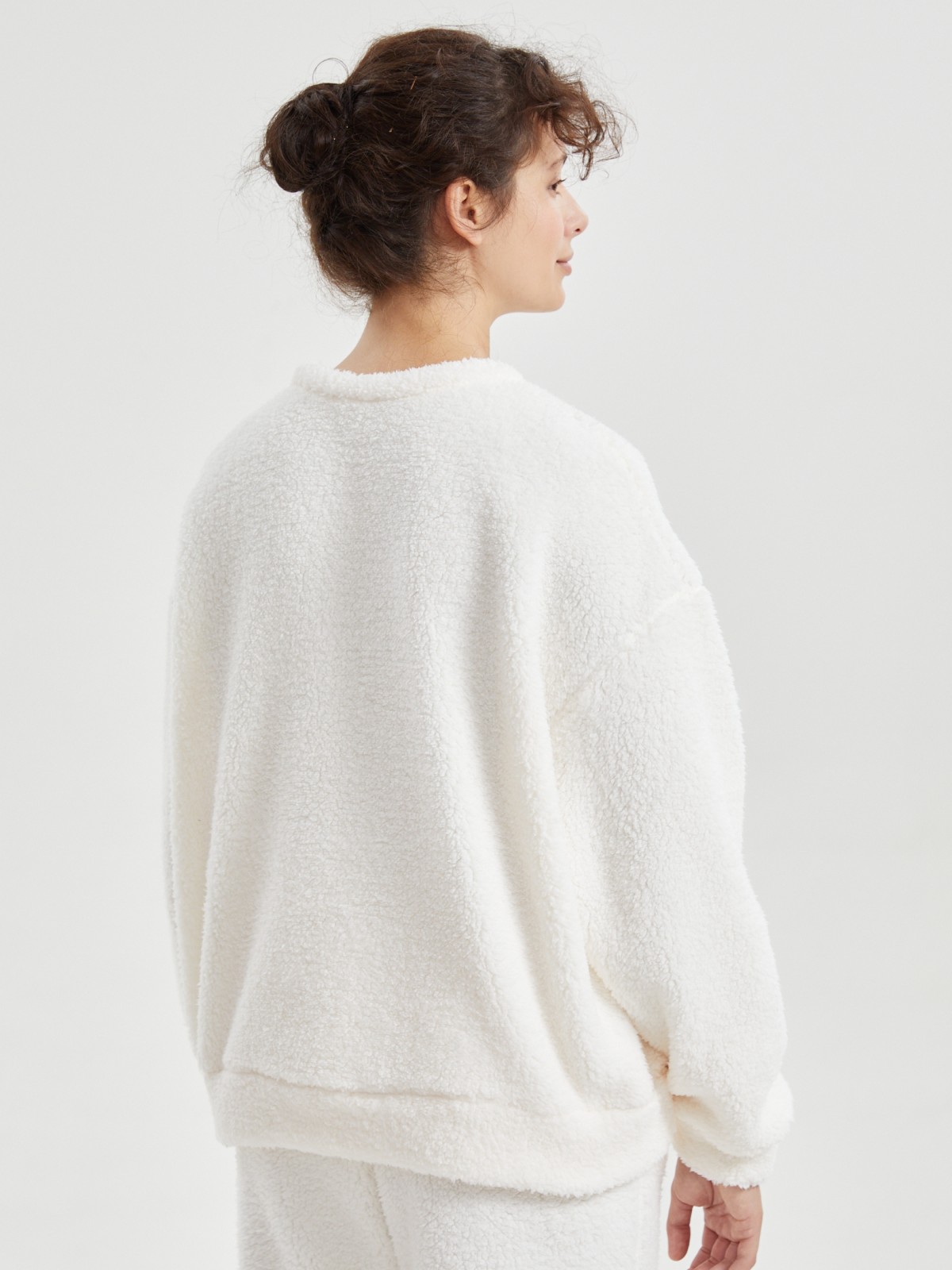 Джемпер-свитшот из экомеха