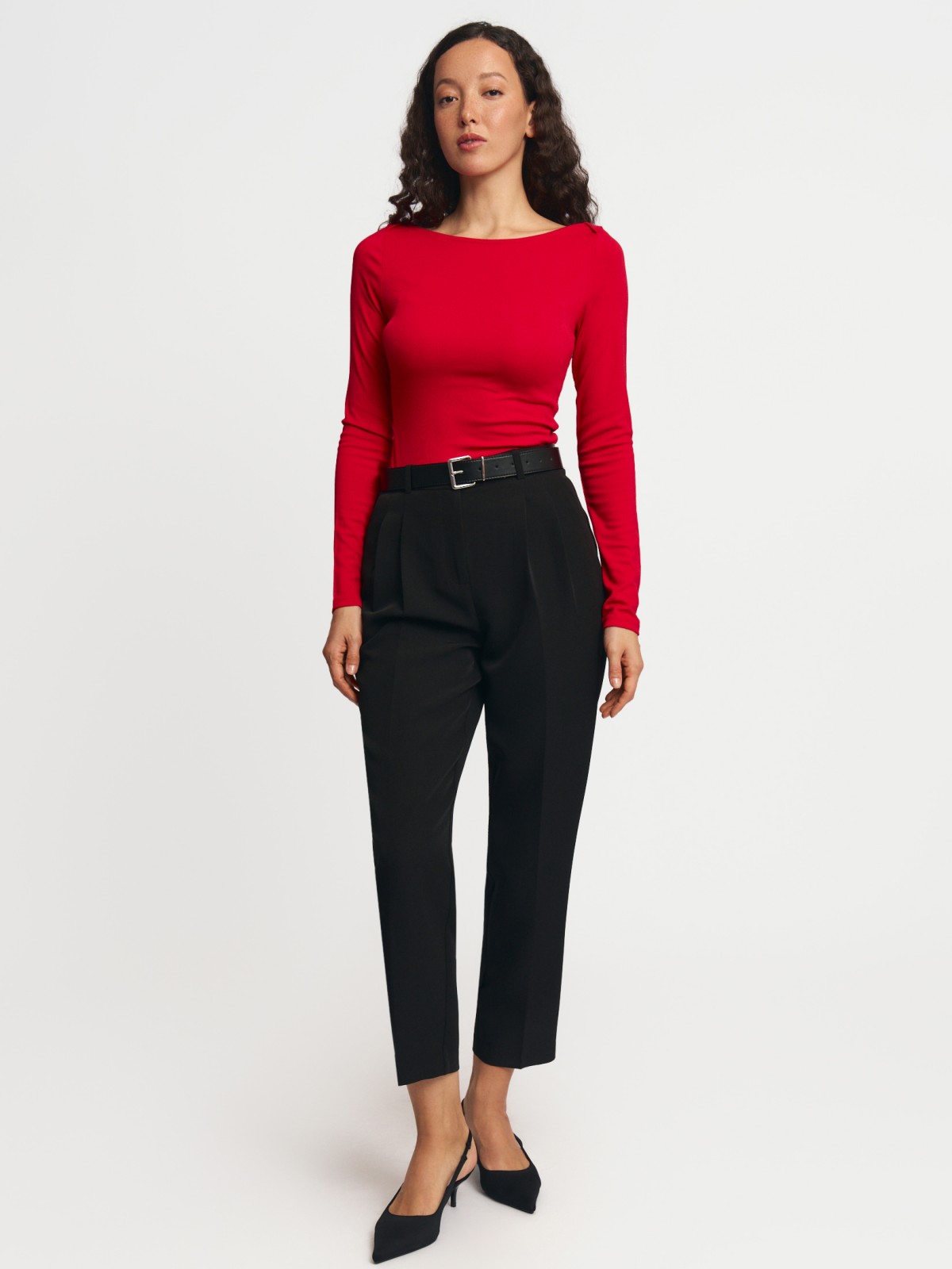 Трикотажный лонгслив из вискозы